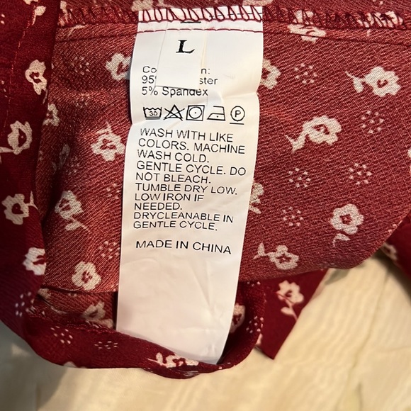 Burgundy Button Down Maxi Dress - Picture 6 of 6